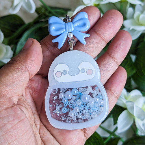 Pastel Penguin shaker charm