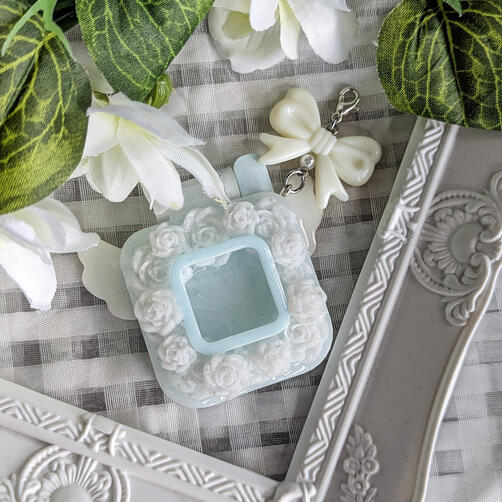 Rose Flip Phone Charm