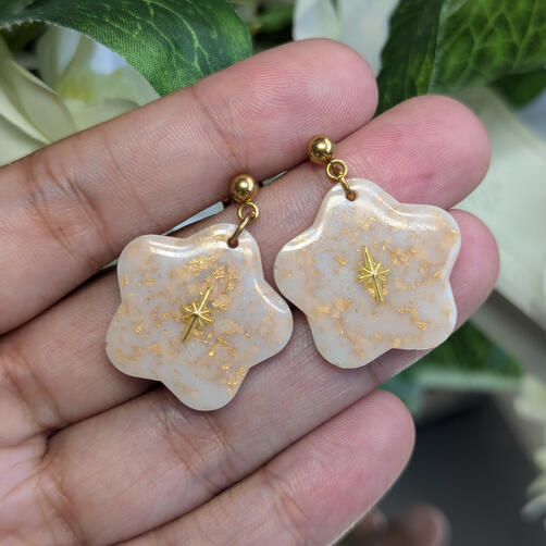 Gold Star Earrings